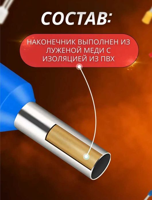 Набор наконечников НШВИ JA Electrical, 1200 шт.