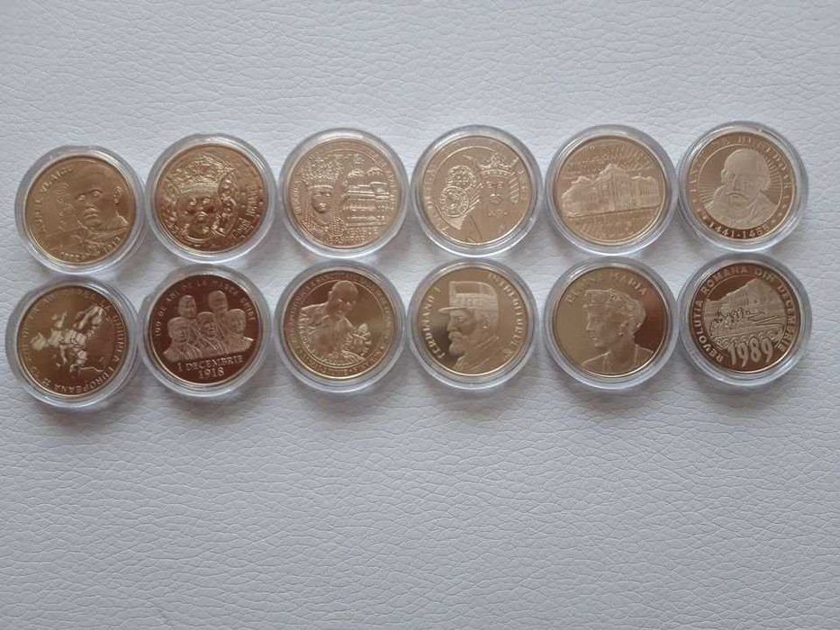 Colectie completa monede aniversare 50 bani
