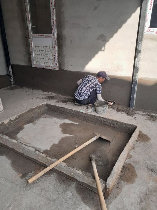 Аткос, штукатурка