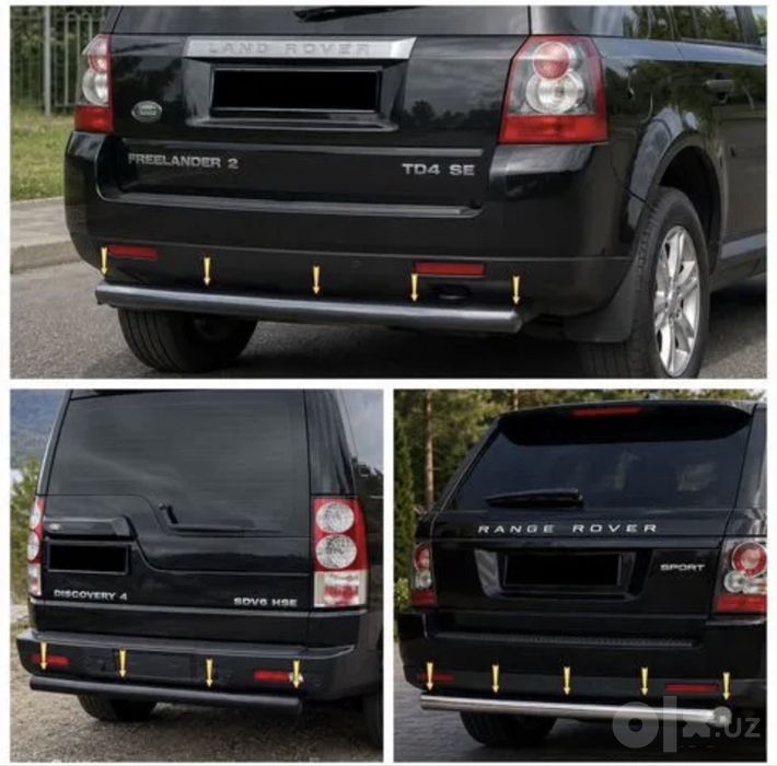 Защита бампера Range Rover Discovery Freelander 2