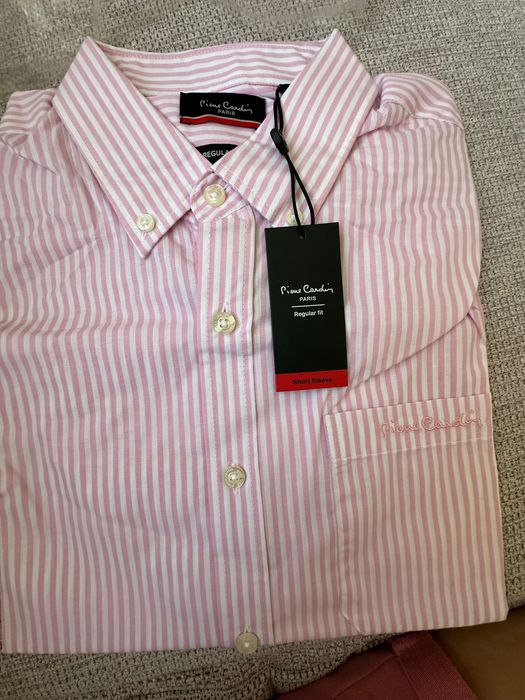 Риза “Pierre Cardin” с къс ръкав XL regular fit
