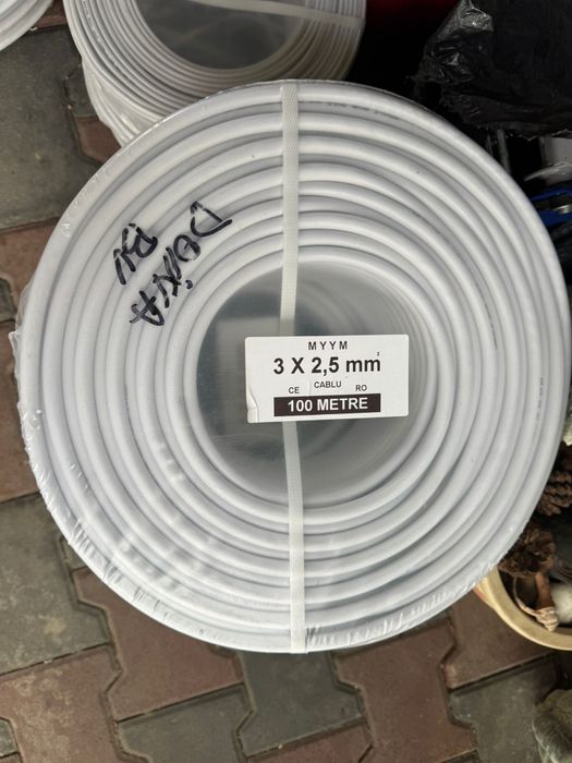 Cablu electric 3x2,5 3x1,5 4x2,5 5x2,5 2x2,5 2x1,5 litat myym 100m