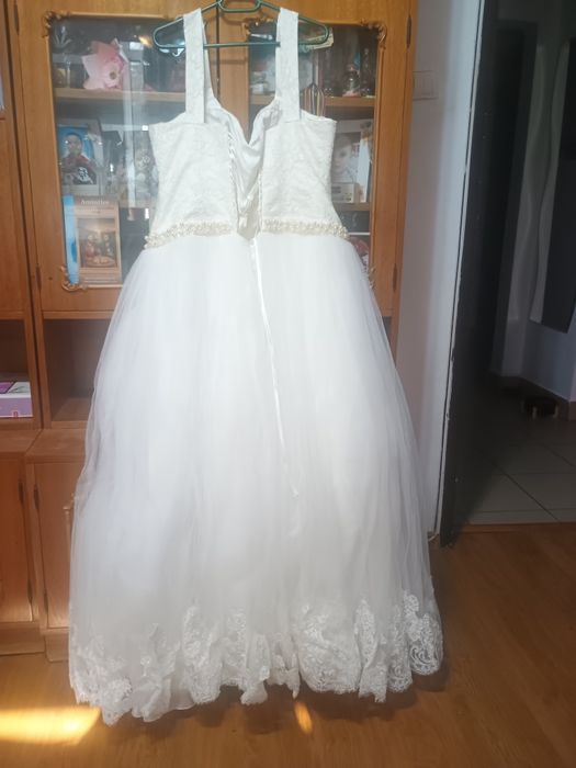 Rochie de mireasă + voal mărimea L