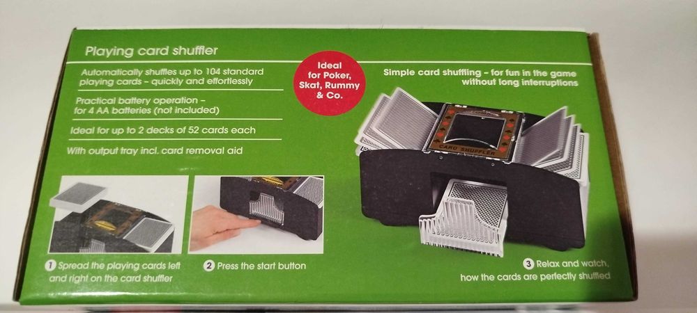 Машинка за размесване и разбъркване на карти