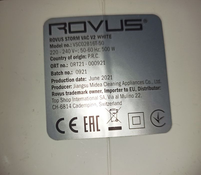 Прахосмукачка Rovus Storm Vac V2