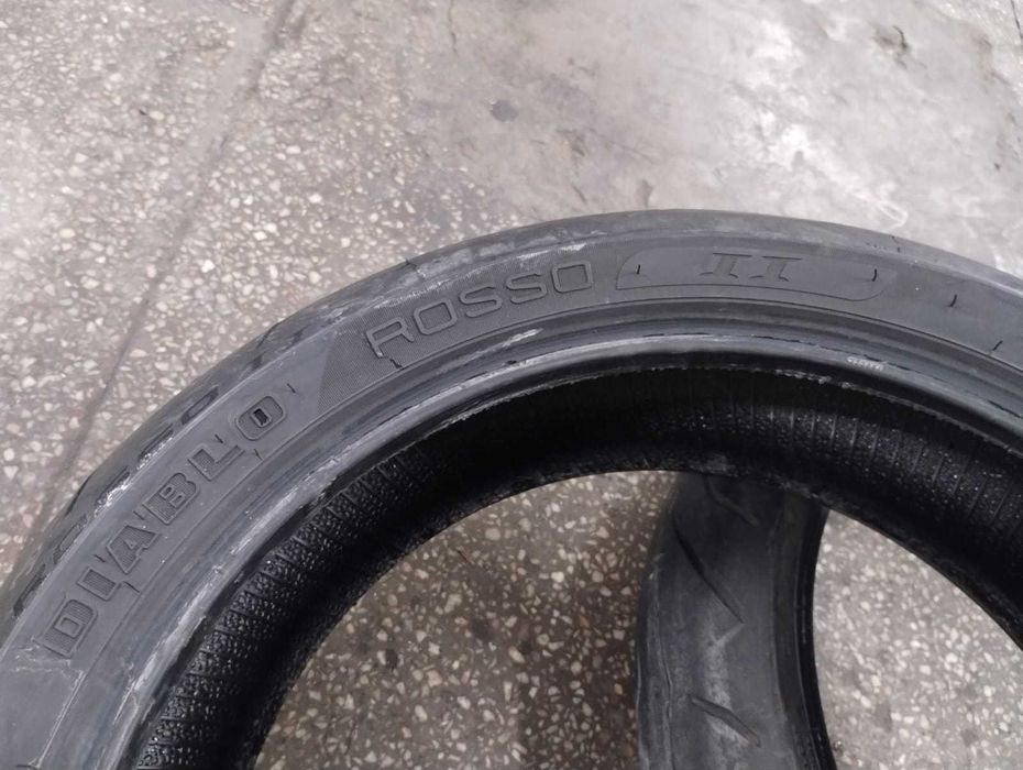 set anvelope moto Pirelli Diablo Rosso II 120/70*17 180/55*17 dot 2020