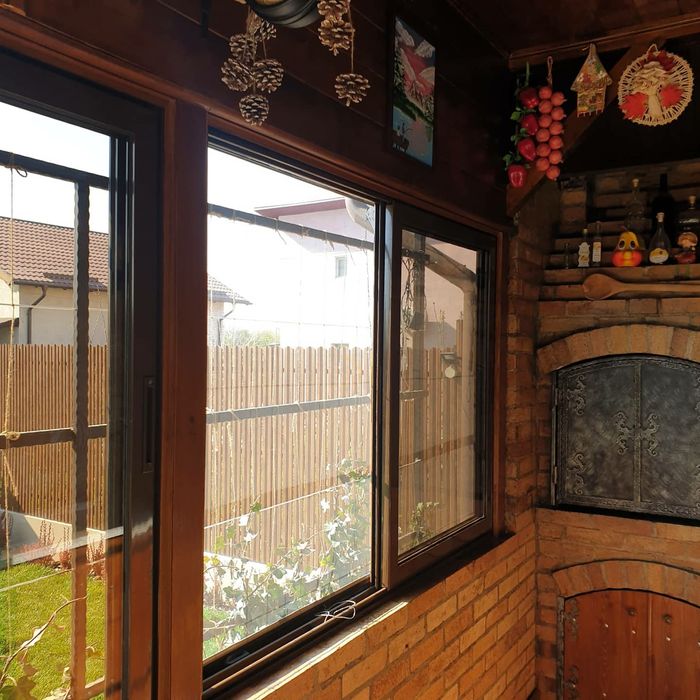 Terase, balcoane foișoare cu sticlă armonică glisantă securizată