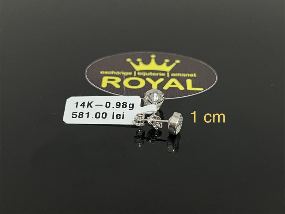 Bijuteria Royal CB : Cercei dama aur 14k 0,98 grame