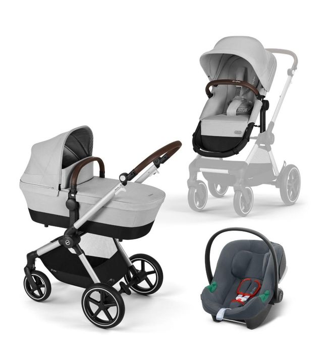 Cybex EOS LUX SLV 3В1 бебешка комбинирана количка