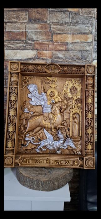 Икона.св.Георги.Николай,Михаил и др.