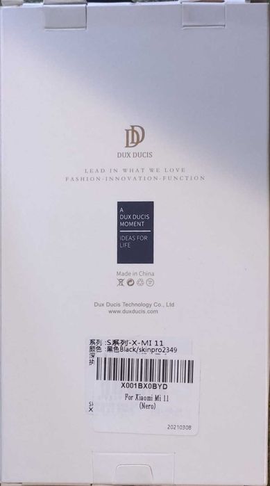 Case Xiaomi Mi 11 With A Flip Dux Ducis Skin Leather Black