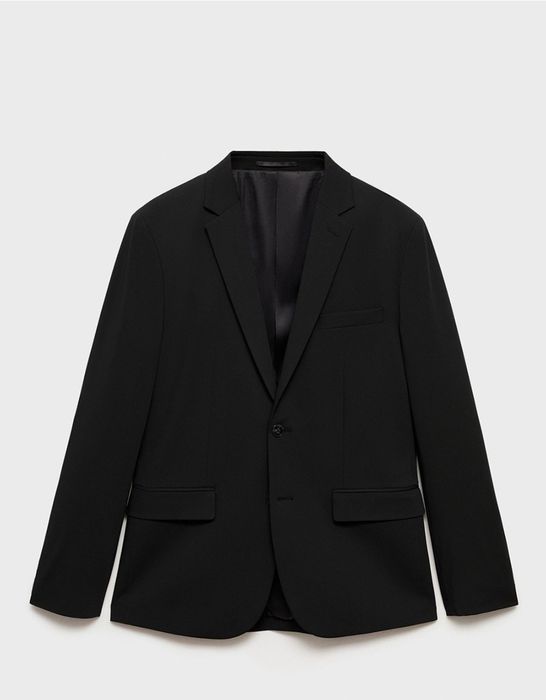 Sacou barbati negru cu nasturi, marimea M-L