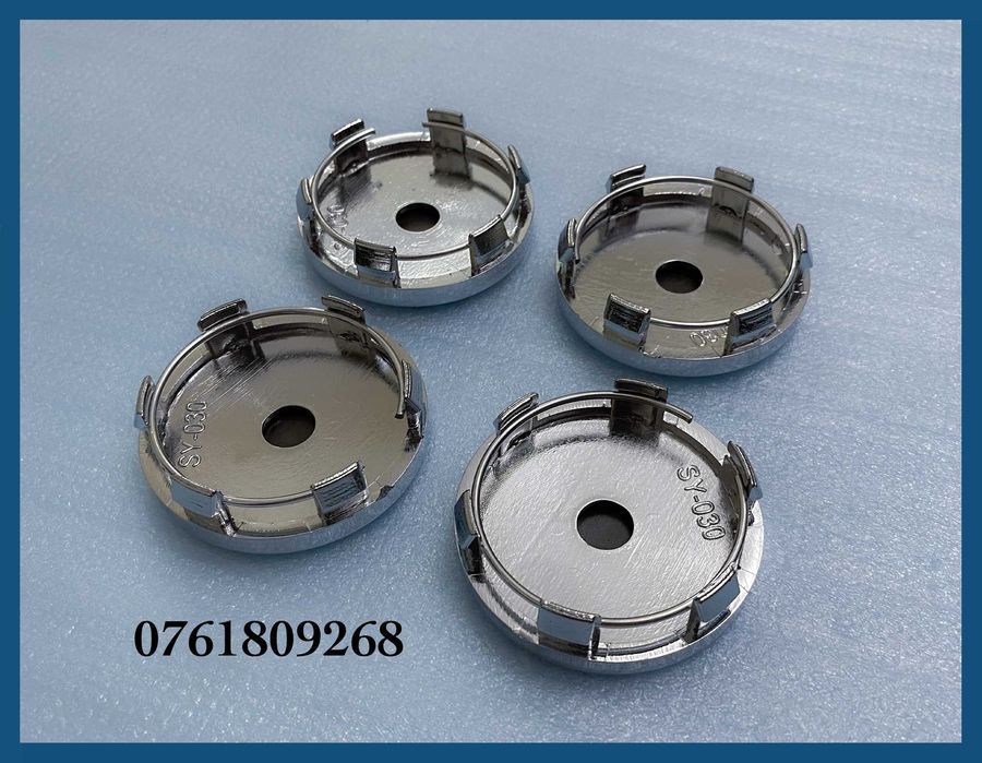 Set 4 capace negre 60mm jante aliaj Seat