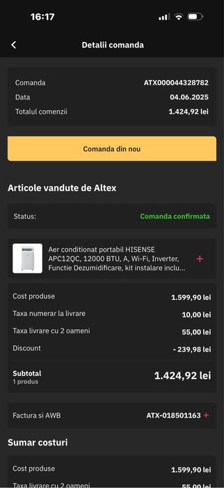 Aparat de aer conditionat