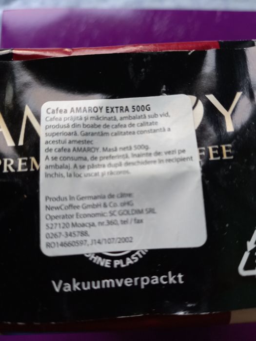 Cafea prăjită și măcinată