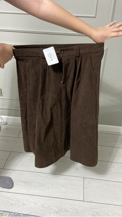 Юбка миди вельвет