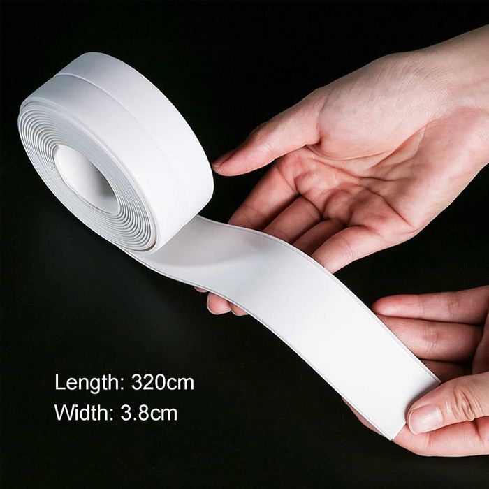 Banda adeziva SUIXI, etansare, impermeabila, alba, 22 sau 38mm x 3.2m