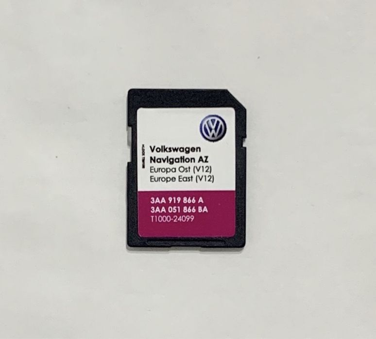 SD Card GPS Navi VW RNS 315 Map V12 Europa Est-West 2021-2022