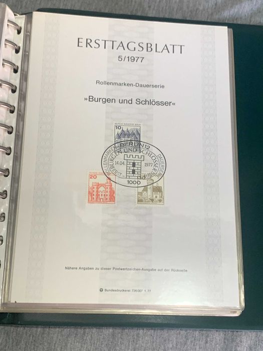 луксозен класьор Германия Първи лист 75- 76- 77 г