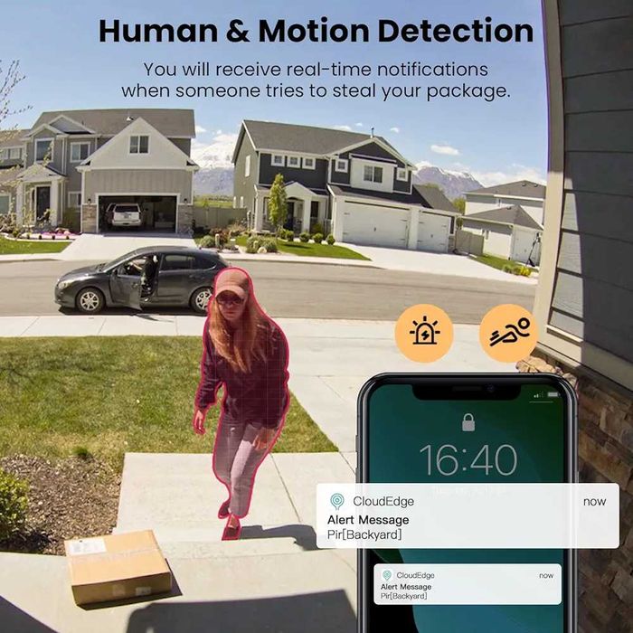 Sonerie inteligenta video wireless 2K HD Boifun IP66 card SD Sigilat !