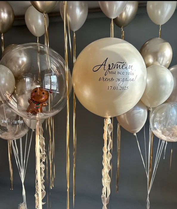 Воздушные шары на выписку