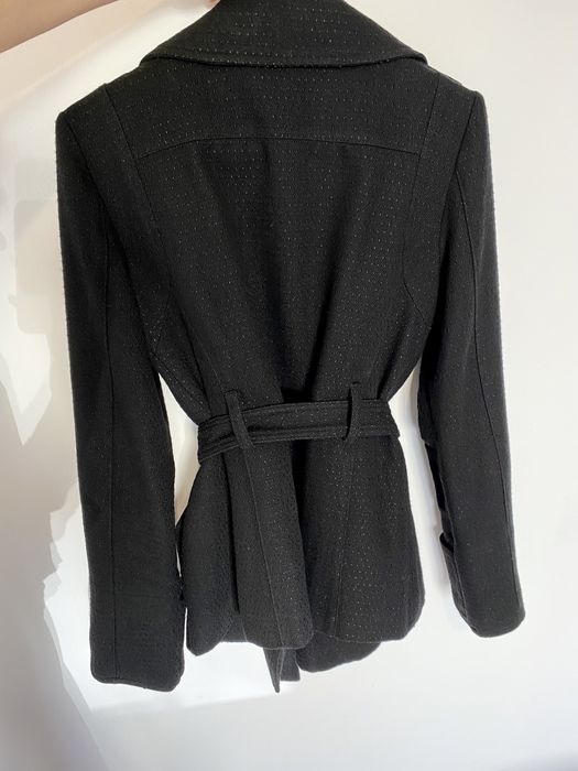 Palton scurt Calvin Klein din stofă cu lână, măsura 38-40