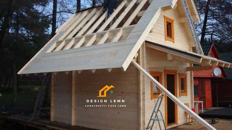 casa lemn, cabana cu etaj, pret producator