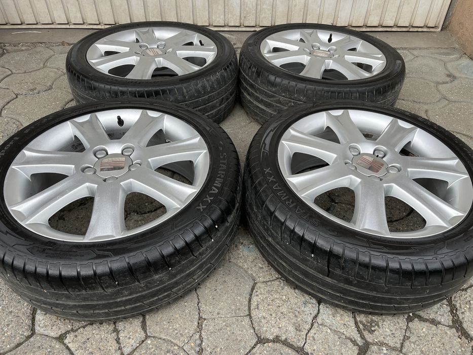 Jante aliaj 5x112mm, anvelope 225/45 R17, Seat Leon, Altea, Alhambra