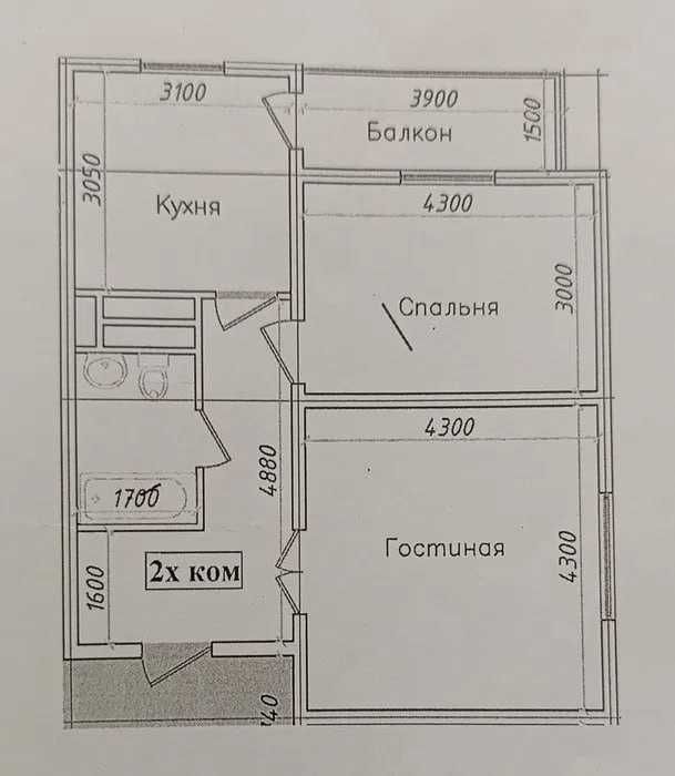 Baku Residence, Узбум — выгодные 59 м² под проект.`