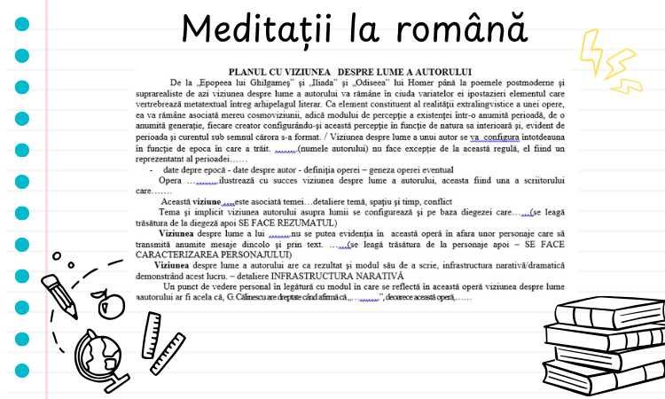 Cursuri/meditații de limba română