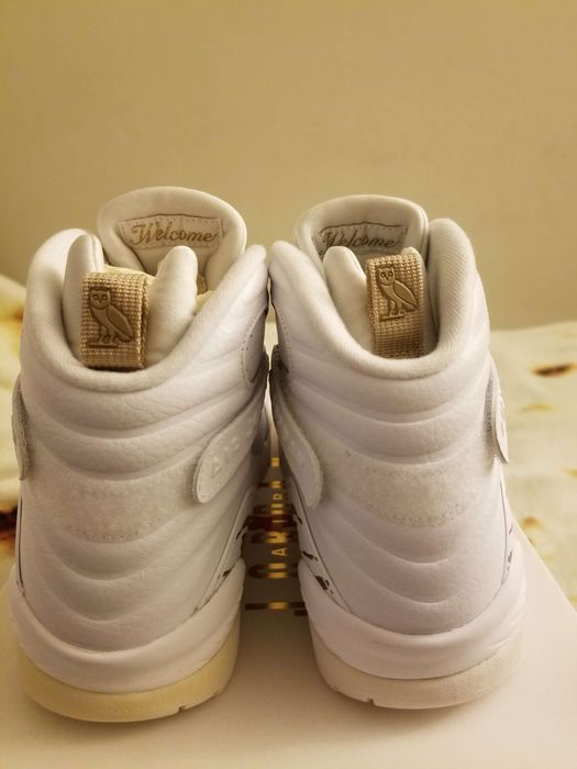 Jordan 8 Retro OVO White