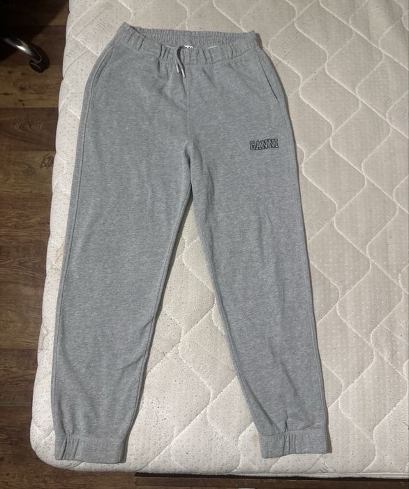 Ganni Logo-embroidered track pants дамско долнище