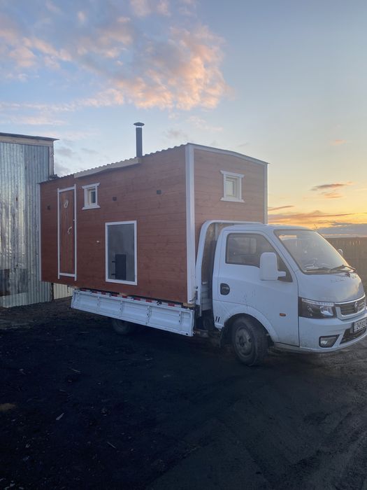 Мобильная баня с установкой