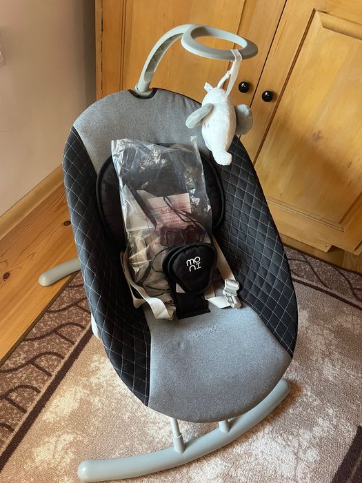 Електрическа люлка Moni Rocky, Сив, 0 месеца +