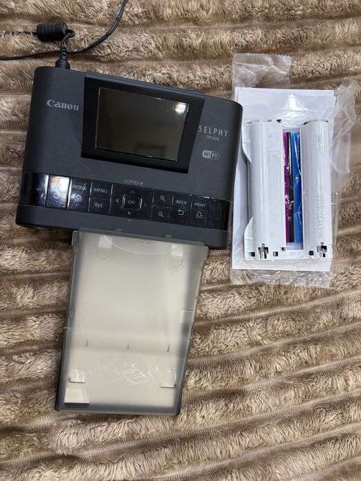Фото принтер Canon Selphy CP1300 WiFi, AirPrint, Черен