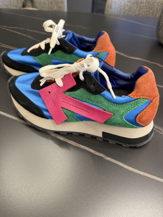 Кожени маратонки Off-white Leather Arrow Running