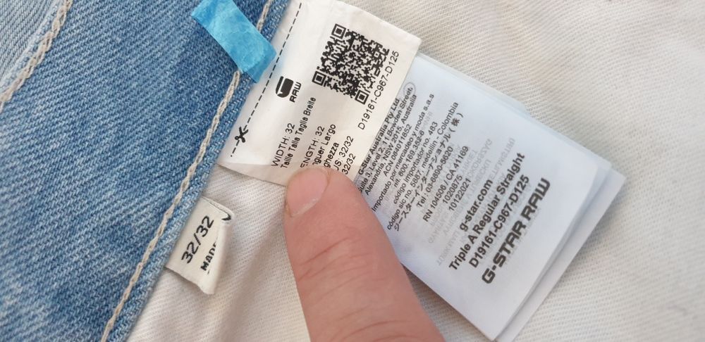 G - Star Triple A Regular Fit Mens/ 32/32 НОВО! ОРИГИНАЛ! Мъжки Дънки!