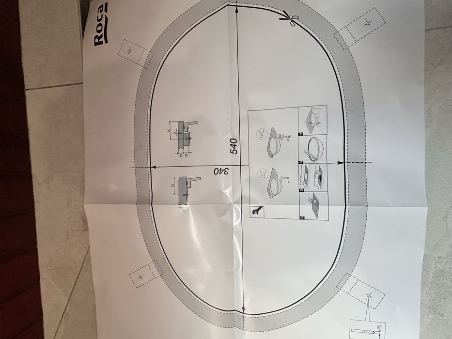 Lavoar sub blat din portelan - Delta Studio 41x61