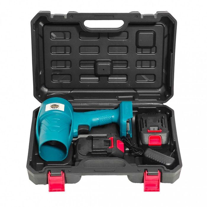 Suflantă aer portabilă GERMAN MEISTER cu 2 acumulatori 128V 8Ah