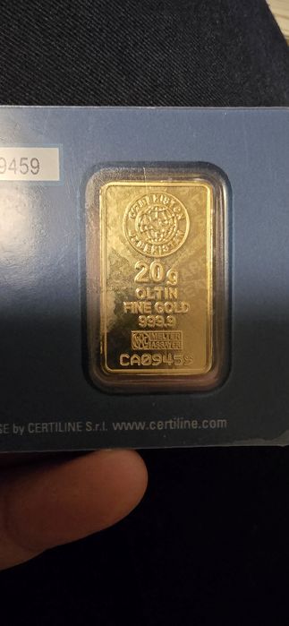 Золотой слиток 20 гр