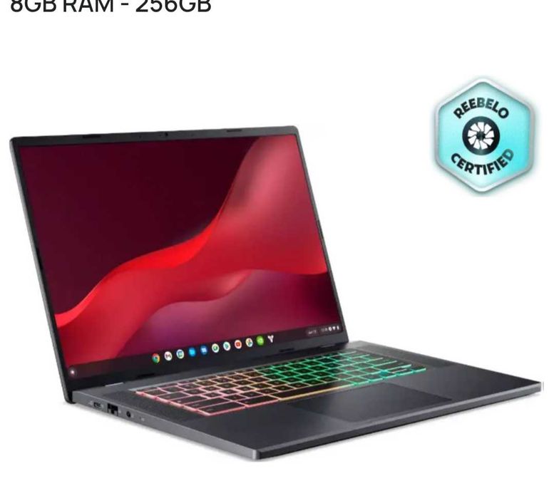 Acer Chromebook 516 GE CBG516-1H 16Gaming " (256GB SSD, Intel Core i5 12th Gen., 4.40 GHz, 8GB) Laptop - Titanium Gray