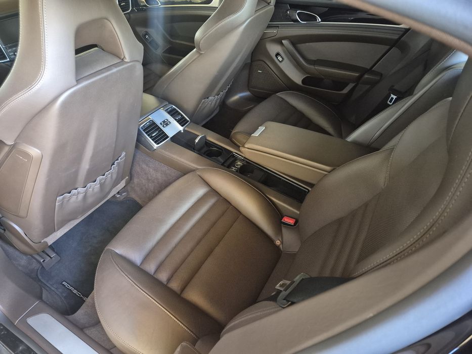 Interior piele Maro/Coniac Porsche Panamera 970 2010-2016 cu memorie incalzire si ventilatie