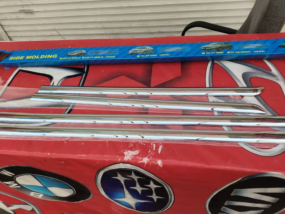 Камри 40 молдинг дверей хром