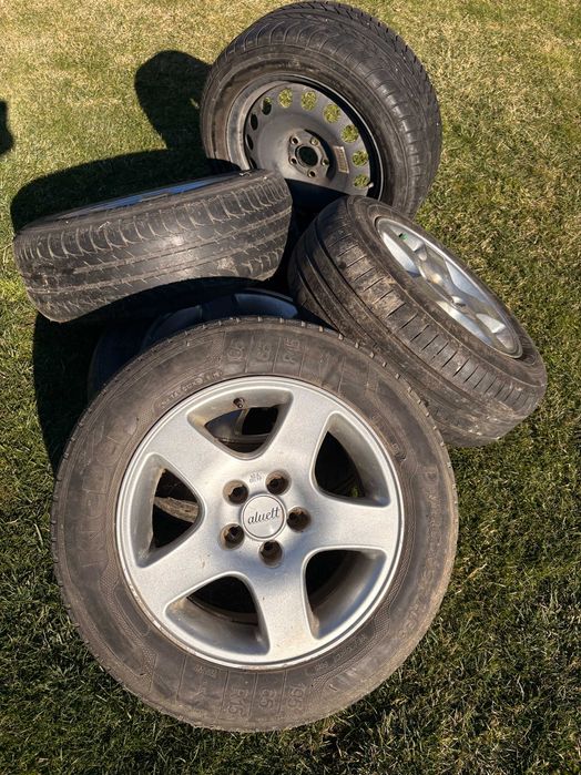Set 4 jante Aluett 15" + Jantă VW 16" nouă