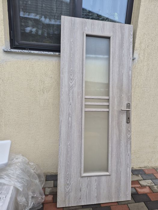 Usa de interior mdf gri cu toc marime standard