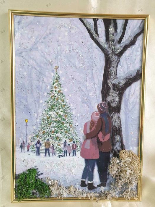 Картина със сканидинавски мъх