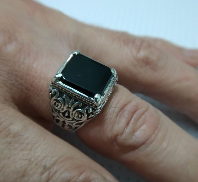 Мужское серебряное кольцо.Перстень.