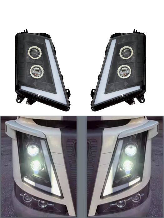 Десен LED Фар с къси, дълги и дневни DRL светлини за VOLVO FH4 / FM4 2012+ OEM: 21221135,  22239217,  22239253