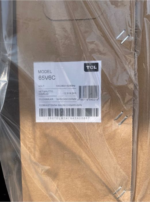 Телевизор TCL 55V6C 315$, TCL 65V6C 415$ есть в наличии
