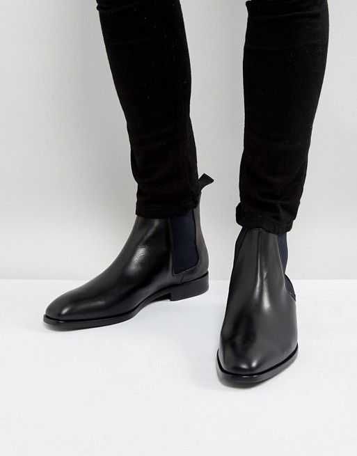 Ghete chelsea 44 plain toe premium Walk London piele naturala moale